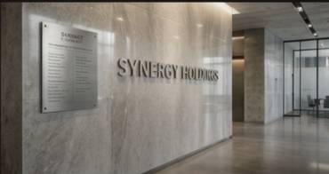 Custom dimensional lettering and directory signage in a corporate office lobby